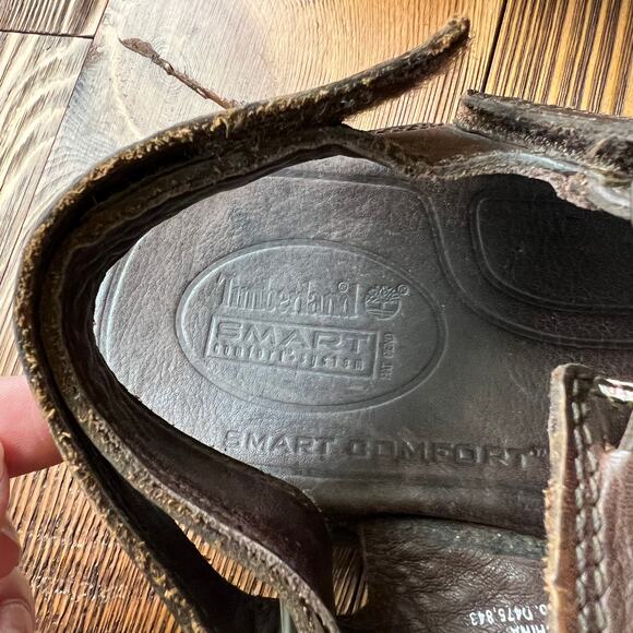 Chunky 90s Y2K Fisherman Timberland Leather Sandals Mens 9 Women11 Marten Style - Picture 4 of 6